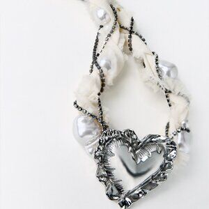 Heart Choker Statement Necklace